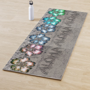 Aloha Hibiscus Beach Yoga Mat