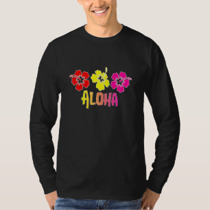 Aloha Hibiscus Blossoms Souvenir T-Shirt