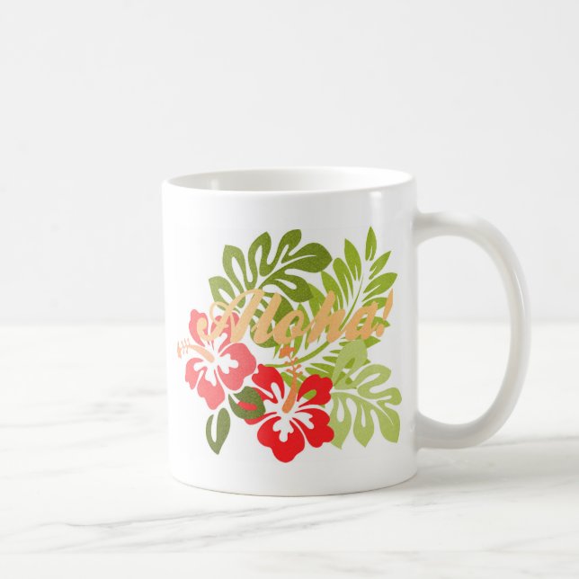 Aloha Hibiscus Coffee Mug (Right)