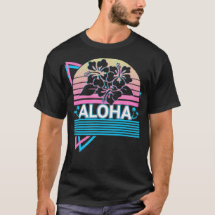 Aloha Hibiscus Hawaii Flower Retro Gift T-Shirt