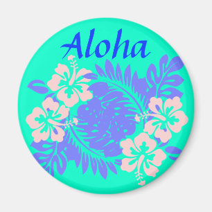 Aloha hibiscus magnet