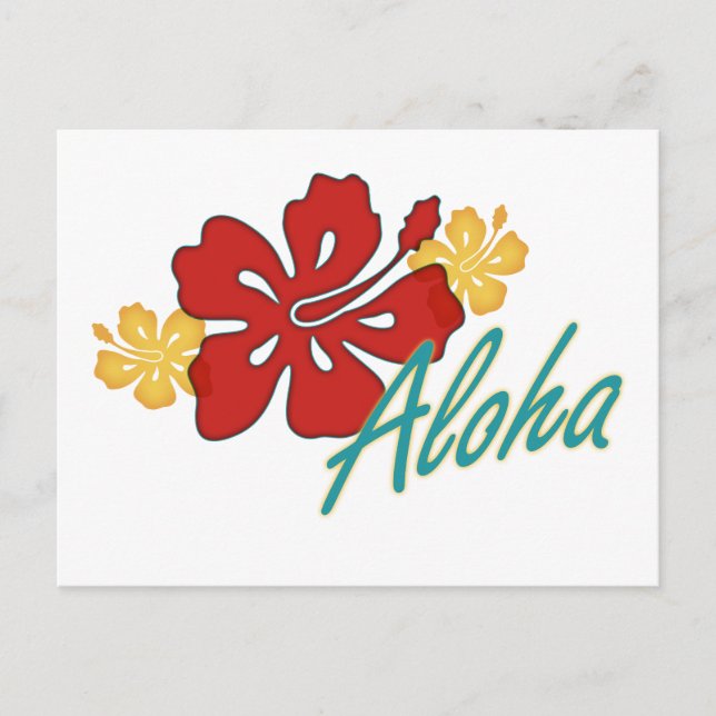Aloha Hibiscus Postcard (Front)