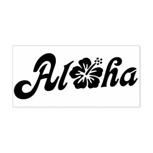 Hibiscus Rubber Stamps Self Inking Stamps Zazzle UK