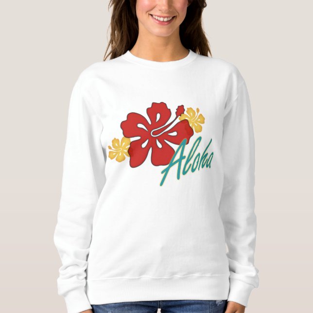 Aloha Hibiscus Sweatshirt (Front)