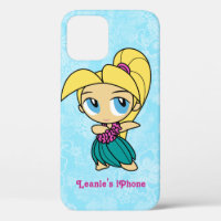 Aloha Honeys Blonde Hula Girl Hawaiian Hibiscus 