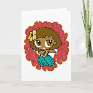 "Aloha Honeys" Greeting Cards in Red