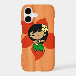 Aloha Honeys Hawaiian Hula Girl Faux Wood