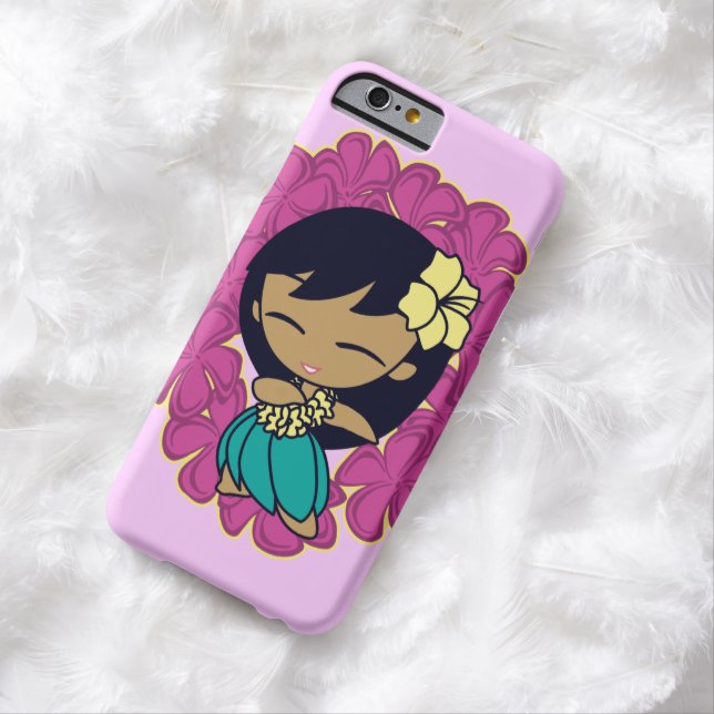 Aloha Honeys Hawaiian Hula Girl Plumeria Lei Case-Mate iPhone Case (In Situ)