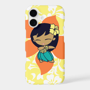 Aloha Honeys Hawaiian Yellow Pareau Hula Girl