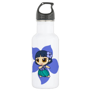 Aloha Honeys Hula Girl Hibiscus 532 Ml Water Bottle