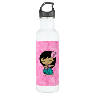 Aloha Honeys Hula Girl Hibiscus 710 Ml Water Bottle