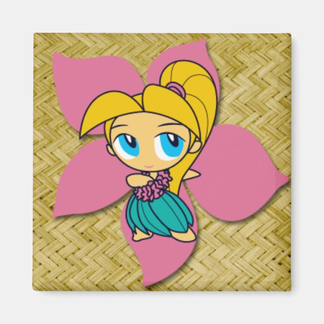 Aloha Honeys Hula Girl Magnets (Front)