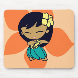 "Aloha Honeys" Mousepad in lt. peach