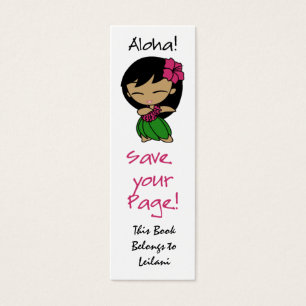 Aloha Honeys Skinny Bookmark