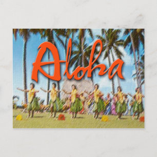 Aloha Hula Postcard