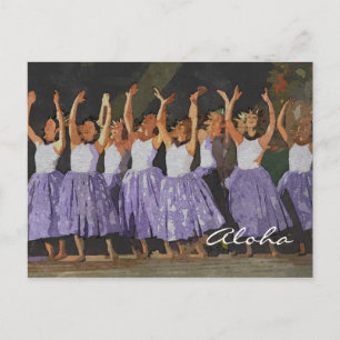 Aloha Hula Postcard