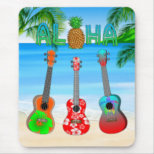 Aloha Island Ukuleles Mouse Mat