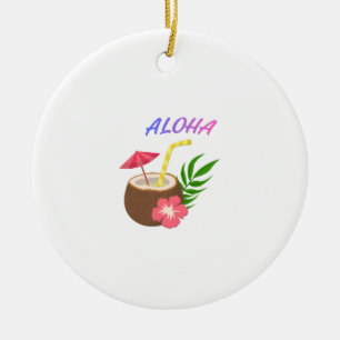 Aloha – Island Vibes & Positive Energy Ceramic Tree Decoration