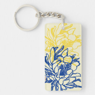 Aloha Keychain with Cereus Flowers