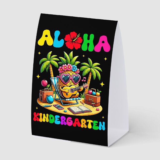 Aloha Kindergarten Pineapple Hawaii Back to School (Front)