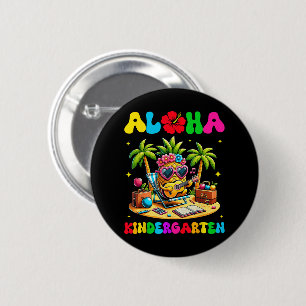 Aloha Kindergarten Pineapple Hawaii Back to School 6 Cm Round Badge