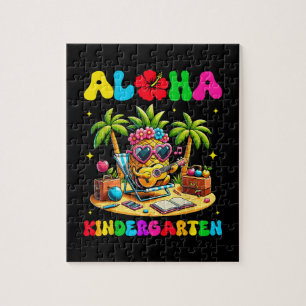 Aloha Kindergarten Pineapple Hawaii Back to School Jigsaw Puzzle