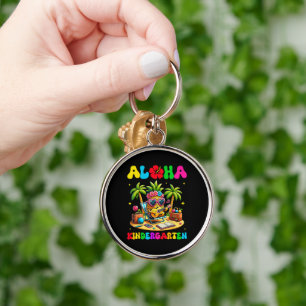 Aloha Kindergarten Pineapple Hawaii Back to School Key Ring