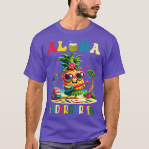 Aloha Kindergarten Pineapple Hawaii Back to School T-Shirt