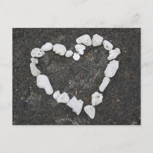 Aloha * Love * Coral Heart - Customisable! Postcard