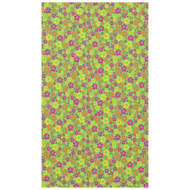 Aloha Luau Birthday Party Tablecloth (Front)