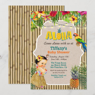 Aloha Luau Tropical Baby Shower Invitation