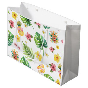 Aloha Luau Tropical birthday party  Large Gift Bag