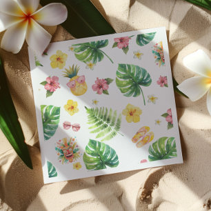 Aloha Luau Tropical birthday party  Napkin