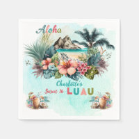 Aloha Luau Tropical Island Beach Sweet 16 Party