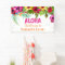 Aloha Luau Tropical Party Banner