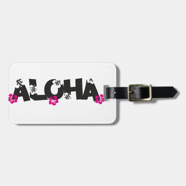 Aloha Luggage Tag (Front Horizontal)