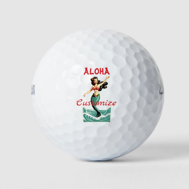 Aloha Mermaid Thunder_Thunder_Cove Golf Balls (Front)