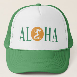 Aloha Mermaid Trucker Hat Green