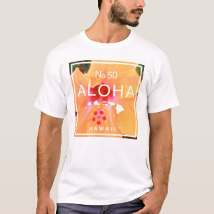 Aloha No 50 Orange Hibiscus T-Shirt