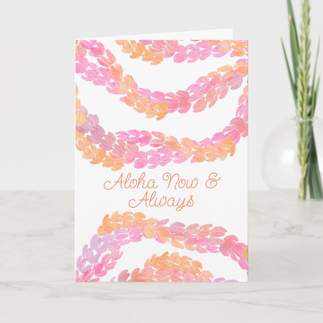 Aloha Now & Always Thank You Card (Front)