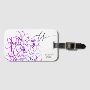 Aloha Orchid Luggage / Bag Tag