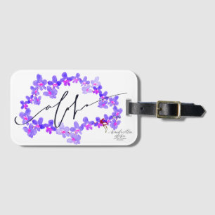 Aloha Orchid Luggage Tags