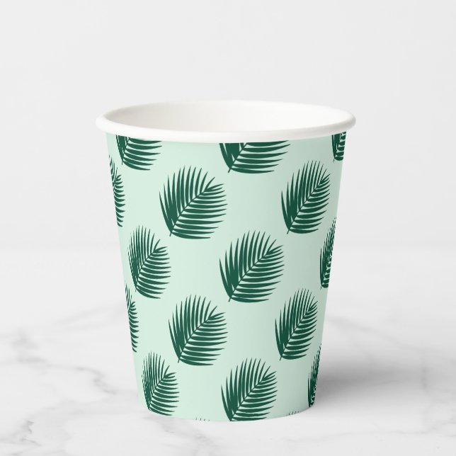 Aloha Palm Leaves Paper Cups (Front)