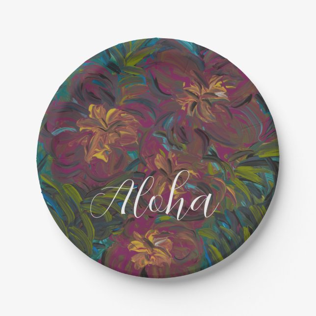 Aloha Paper Plates (Front)
