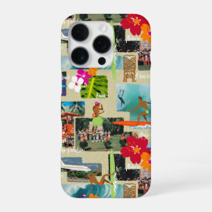 Aloha Paradise Hawaiian Vintage Postcard Case-Mate iPhone 16 Pro Case