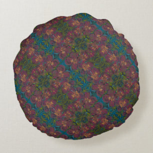 Aloha Pattern Round Cushion