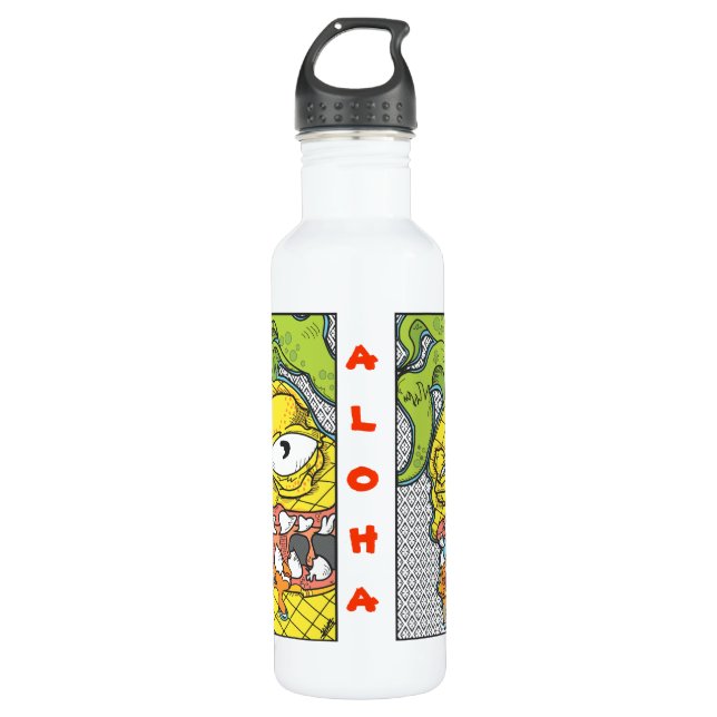 Aloha Pineapple 710 Ml Water Bottle (Front)