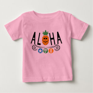 Aloha Pineapple Design - Baby Fine Jersey T-Shirt