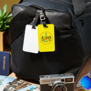 Aloha Pineapple Design - Double-Sided Luggage Tag