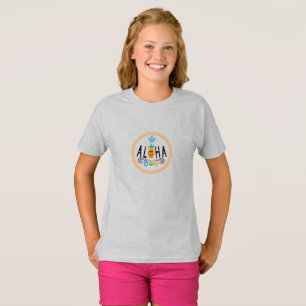 Aloha Pineapple Design - Girls' Basic T-Shirt
